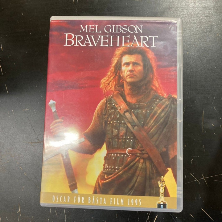 Braveheart - taipumaton DVD (VG+/M-) -toiminta-